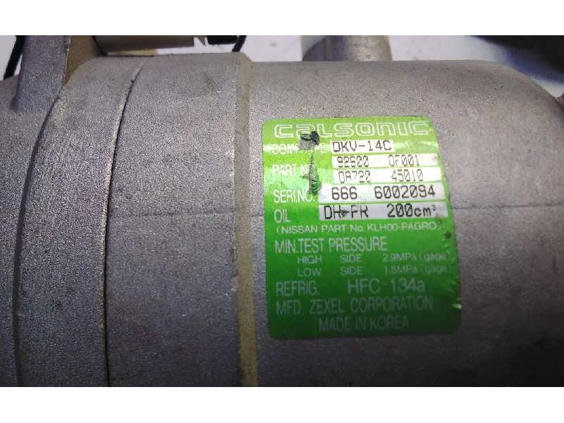 Recambio de compresor aire acondicionado para nissan terrano/terrano.ii (r20) referencia OEM IAM 926000F001 CALSONIC 12225