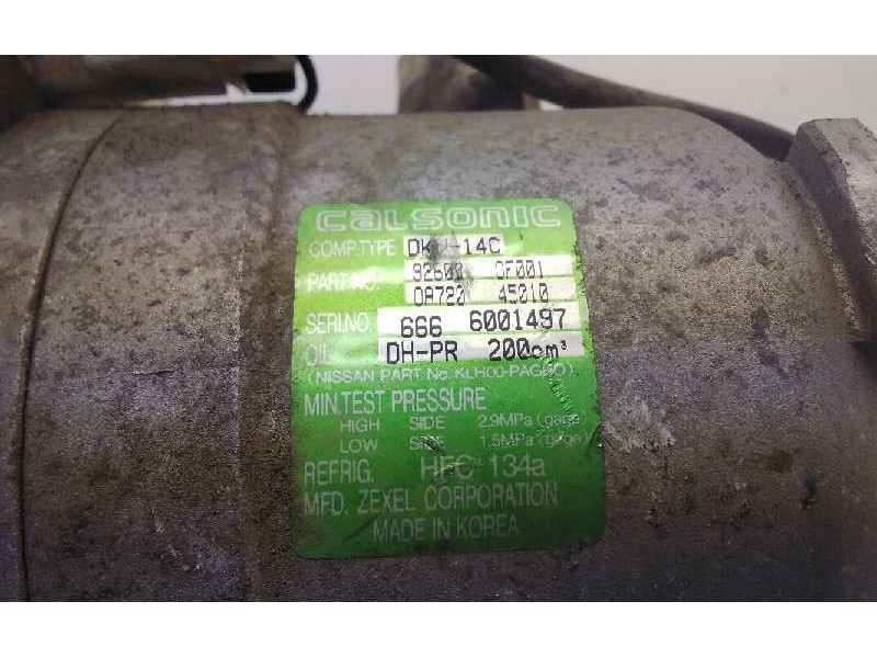Recambio de compresor aire acondicionado para nissan terrano/terrano.ii (r20) referencia OEM IAM 926000F001  