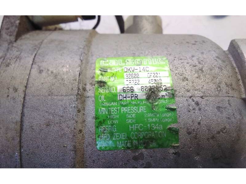 Recambio de compresor aire acondicionado para nissan terrano/terrano.ii (r20) referencia OEM IAM 926000F001  