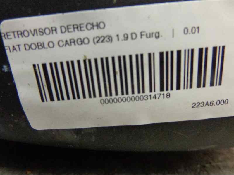 Recambio de retrovisor derecho para fiat doblo cargo (223) 1.9 d furg. referencia OEM IAM 0735325164  