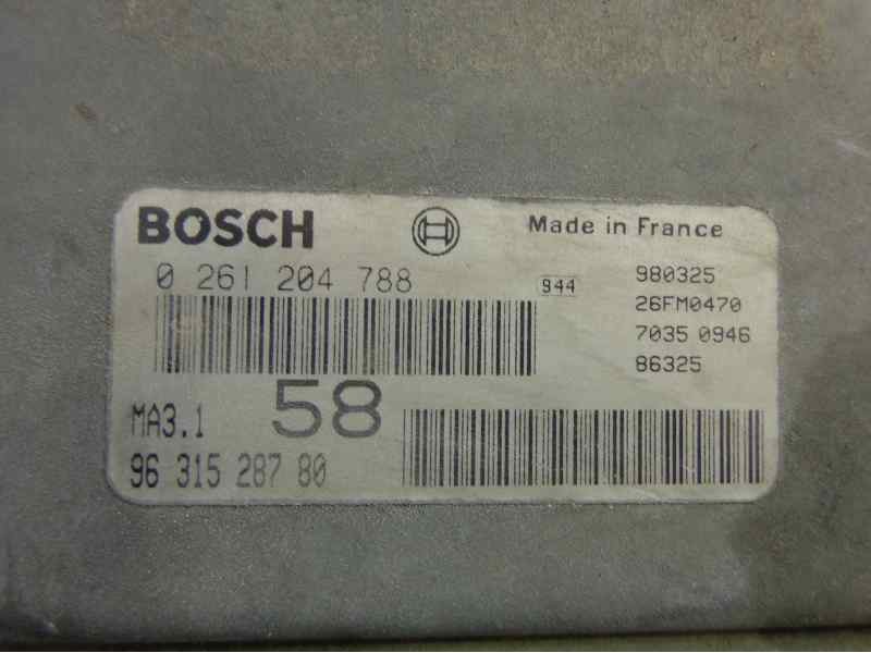 Recambio de centralita motor uce para peugeot 106 (s2) 1.1 referencia OEM IAM  176 