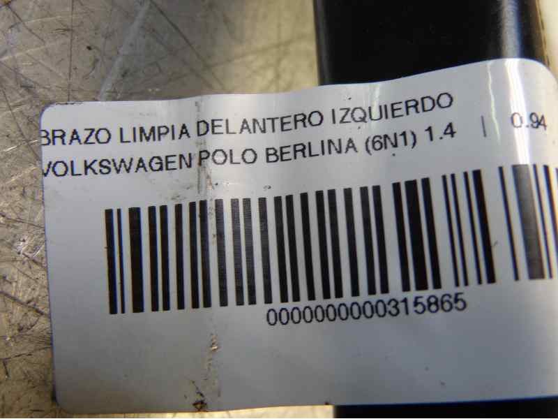 Recambio de brazo limpia delantero izquierdo para volkswagen polo berlina (6n1) básico referencia OEM IAM 6N1955409  
