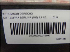 Recambio de retrovisor derecho para fiat tempra berlina (159) 1.4 i.e. referencia OEM IAM 0005892135   2