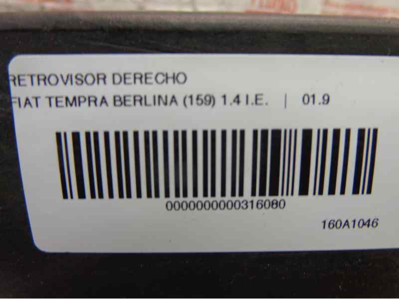 Recambio de retrovisor derecho para fiat tempra berlina (159) 1.4 i.e. referencia OEM IAM 0005892135  