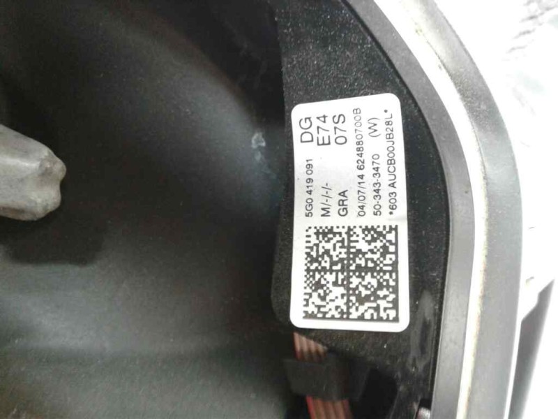 Recambio de volante para volkswagen golf vii sportsvan advance bluemotion tech referencia OEM IAM 5G0419091  