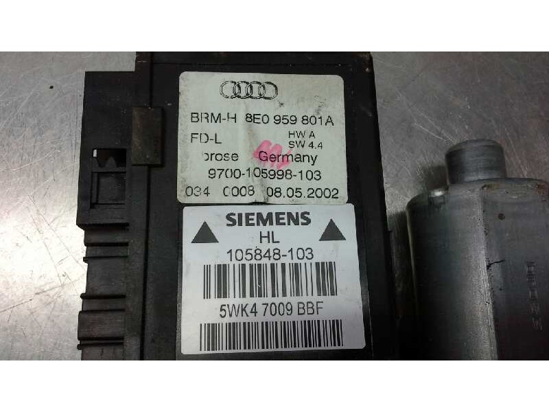 Recambio de motor elevalunas trasero izquierdo para audi a4 berlina (8e) 1.8 t referencia OEM IAM 8E0959801E  