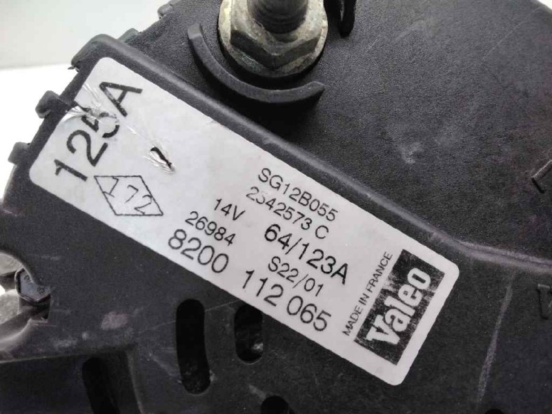 Recambio de alternador para renault laguna ii (bg0) 1.8 cat referencia OEM IAM 8200112065 14V 125A 