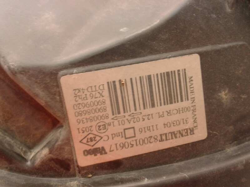 Recambio de faro derecho para renault kangoo (f/kc0) 1.9 diesel referencia OEM IAM 8200150617  