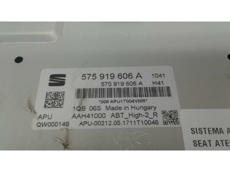 Recambio de sistema audio / radio cd para seat ateca (kh7) style referencia OEM IAM 5759919606A  