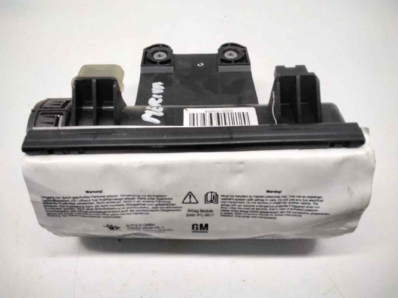 Recambio de airbag delantero derecho para opel meriva 1.7 16v dti cat (y 17 dt / lr6) referencia OEM IAM 13188043  123433