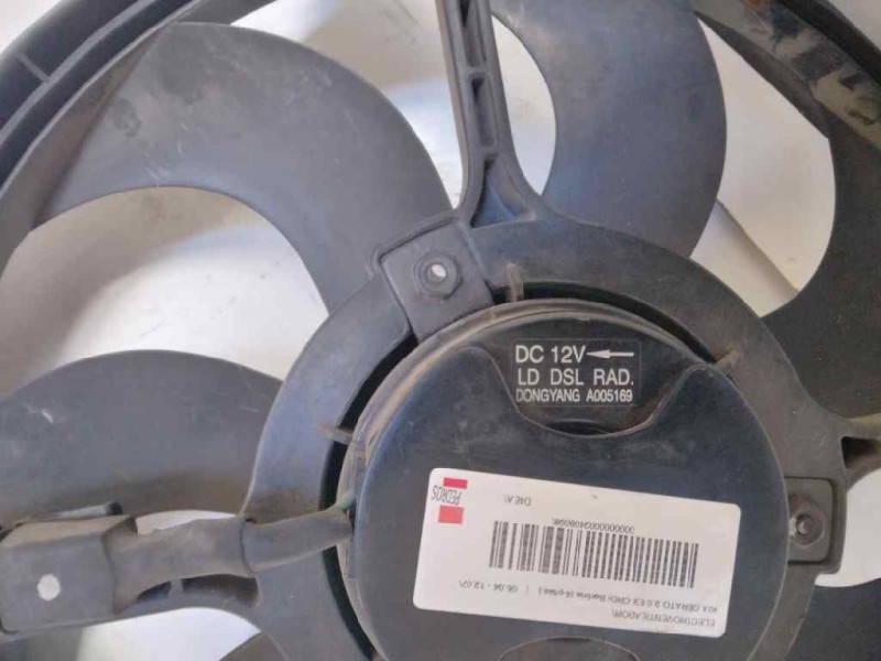 Recambio de electroventilador para kia cerato 2.0 ex crdi berlina (4-ptas.) referencia OEM IAM 253802F100  
