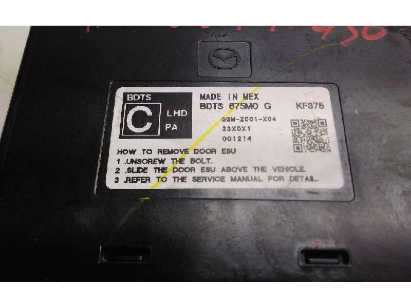 Recambio de modulo control puerta para mazda cx-30 referencia OEM IAM BDTS75M0G  