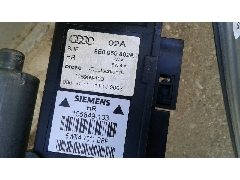 Recambio de elevalunas trasero derecho para audi a4 avant (8e) 2.5 tdi (120kw) referencia OEM IAM 8E0839462C  