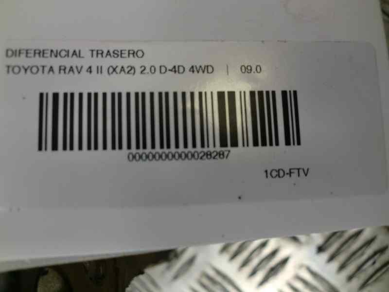 Recambio de diferencial trasero para toyota rav 4 (a2) 2.0 turbodiesel cat referencia OEM IAM   123703