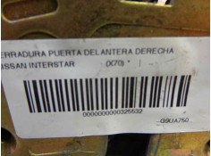 Recambio de cerradura puerta delantera derecha para nissan interstar (x70) 2.5 dci diesel cat referencia OEM IAM    2