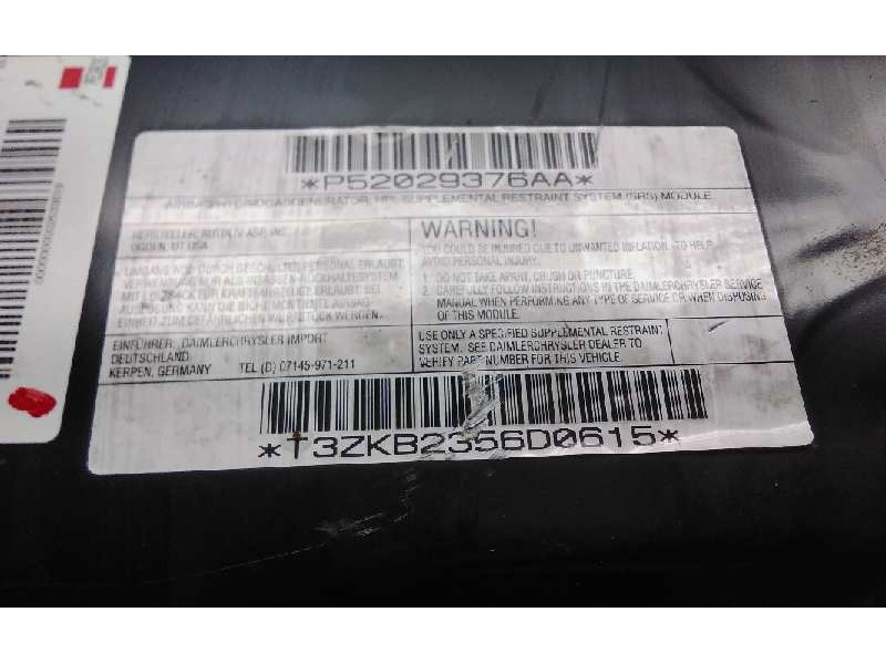 Recambio de airbag de rodilla delantero izquierdo para chrysler voyager (rg) 2.8 crd grand voyager limited referencia OEM IAM P5