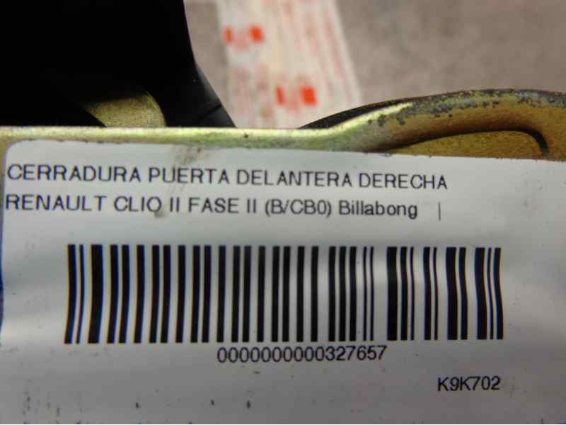 Recambio de cerradura puerta delantera derecha para renault clio ii fase ii (b/cb0) 1.5 dci diesel referencia OEM IAM   