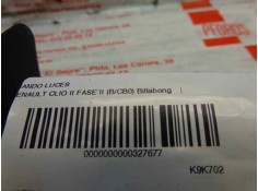 Recambio de mando luces para renault clio ii fase ii (b/cb0) 1.5 dci diesel referencia OEM IAM    2