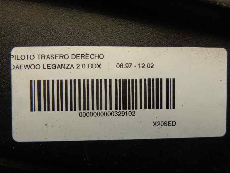 Recambio de piloto trasero derecho para daewoo leganza 2.0 cdx referencia OEM IAM 96206579  