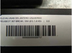 Recambio de elevalunas delantero izquierdo para peugeot 307 break / sw (s1) 2.0 hdi fap cat referencia OEM IAM    2