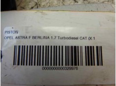 Recambio de piston para opel astra f berlina 1.7 turbodiesel cat (x 17 dtl / 2h8) referencia OEM IAM    2