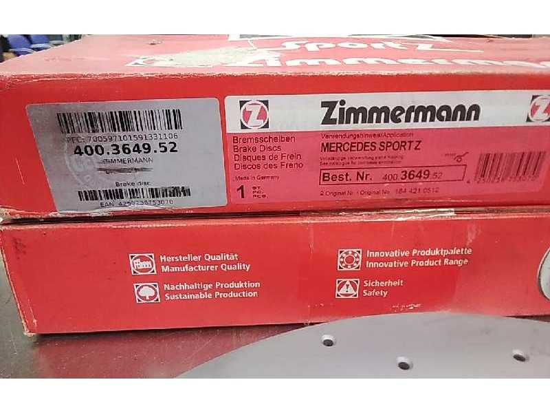 Recambio de disco freno delantero para mercedes clase m (w164) referencia OEM IAM 400.3649.52  