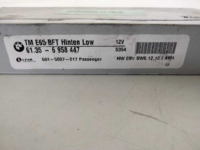 Recambio de modulo control puerta para bmw serie 7 (e65/e66) 730d referencia OEM IAM 6958447  