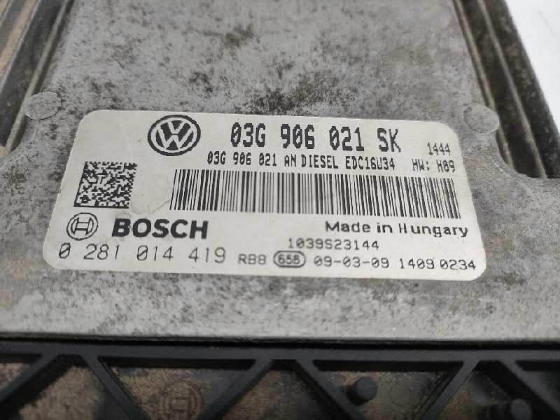 Recambio de centralita motor uce para seat altea (5p1) 1.9 tdi referencia OEM IAM 0281014419  