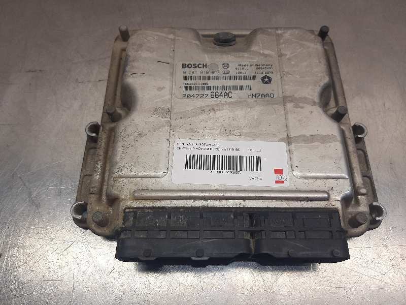Recambio de centralita motor uce para chrysler voyager (rg) 2.5 crd se referencia OEM IAM 0281010814  