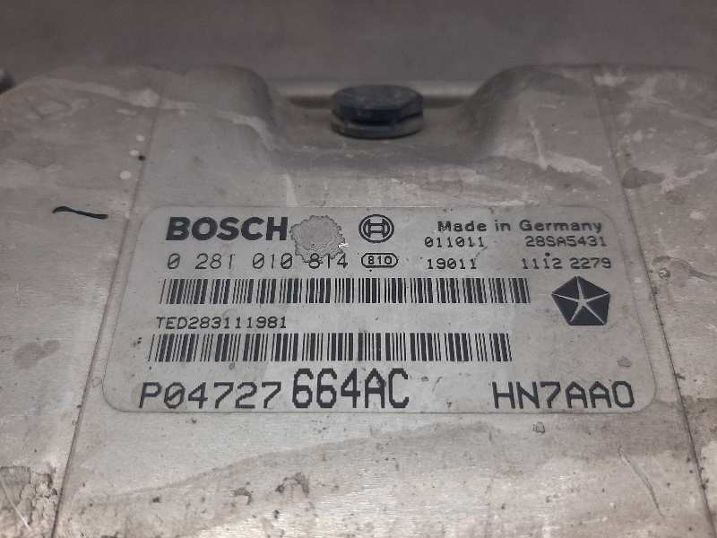 Recambio de centralita motor uce para chrysler voyager (rg) 2.5 crd se referencia OEM IAM 0281010814  