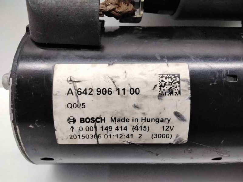 Recambio de motor arranque para mercedes clase s (w222) lim. s 350 bluetec l (222.132) referencia OEM IAM 0001149414 A6429061100