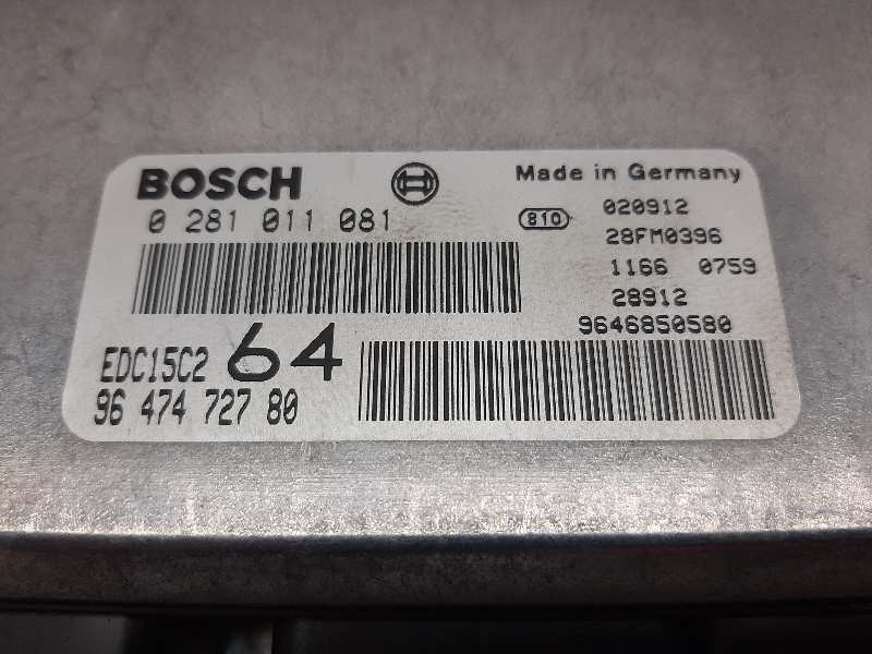 Recambio de centralita motor uce para peugeot 307 (s1) xs referencia OEM IAM 0281011081  