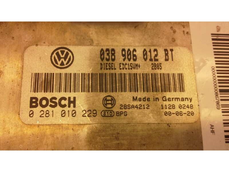 Recambio de centralita motor uce para seat leon (1m1) sport referencia OEM IAM 038906012T 102 