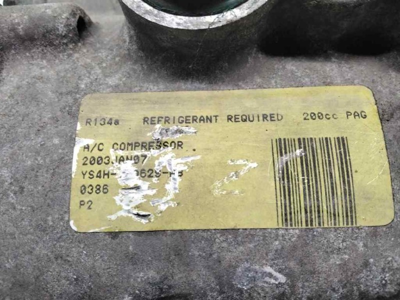 Recambio de compresor aire acondicionado para ford fiesta (cbk) ghia referencia OEM IAM YS4H19D629AB  