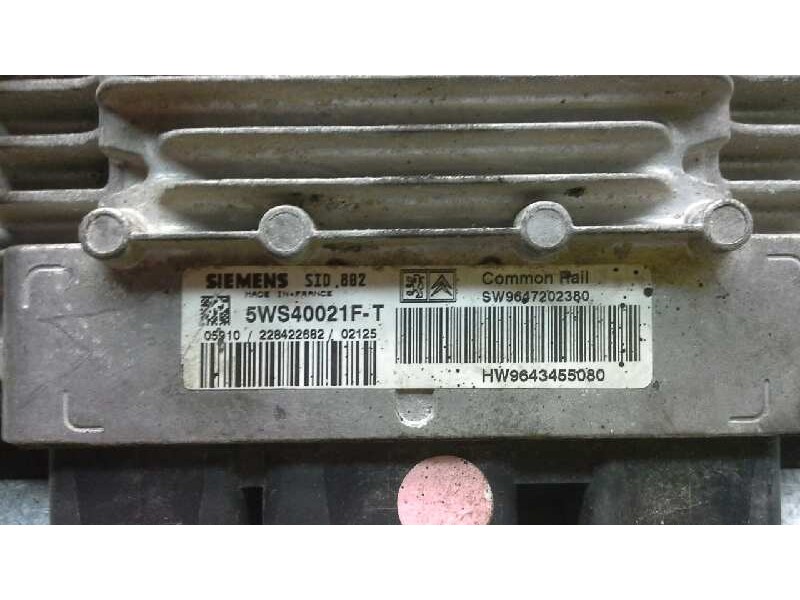 Recambio de centralita motor uce para citroen c3 1.4 hdi sx plus referencia OEM IAM 5WS40021F-T 320 