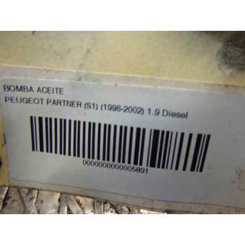 Recambio de bomba aceite para peugeot partner (s1) 1.9 diesel referencia OEM IAM   104368