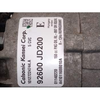 Recambio de compresor aire acondicionado para nissan qashqai i (j10, nj10) 2.0 referencia OEM IAM 92600JD00  