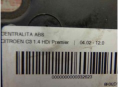 Recambio de centralita abs para citroen c3 1.4 hdi premier referencia OEM IAM    2