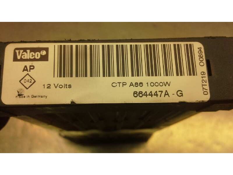 Recambio de resistencia calefaccion para peugeot 207 xad referencia OEM IAM 664447A  