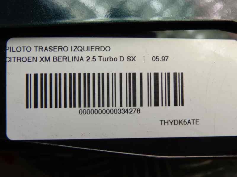 Recambio de piloto trasero izquierdo para citroen xm berlina 2.5 turbo d sx referencia OEM IAM   