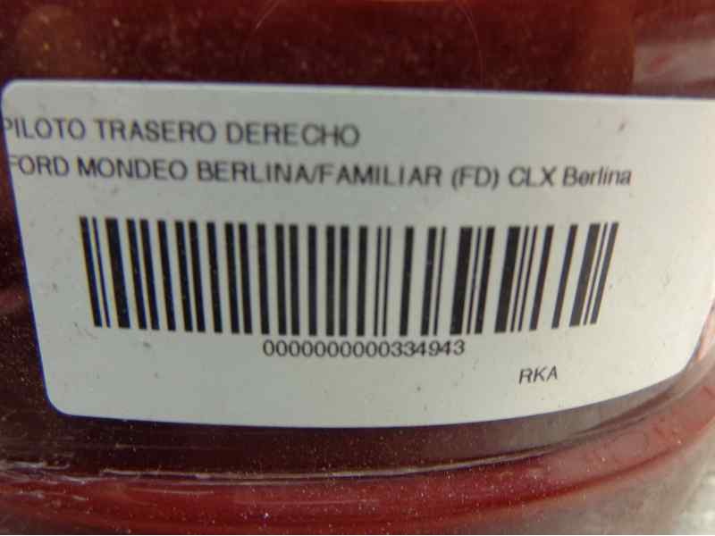 Recambio de piloto trasero derecho para ford mondeo berlina/familiar (fd) clx berlina referencia OEM IAM 1011828  
