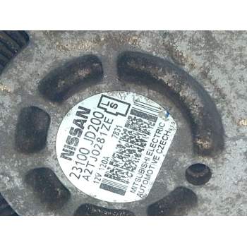 Recambio de alternador para nissan qashqai i (j10, nj10) 2.0 referencia OEM IAM 23100JD200  