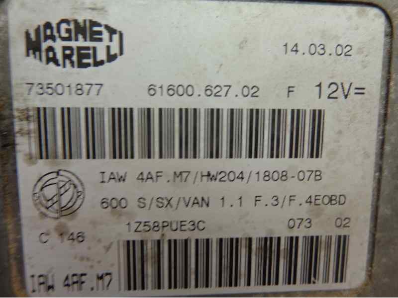 Recambio de centralita motor uce para fiat seicento (187) hobby referencia OEM IAM 1AW4AF.M7 153 