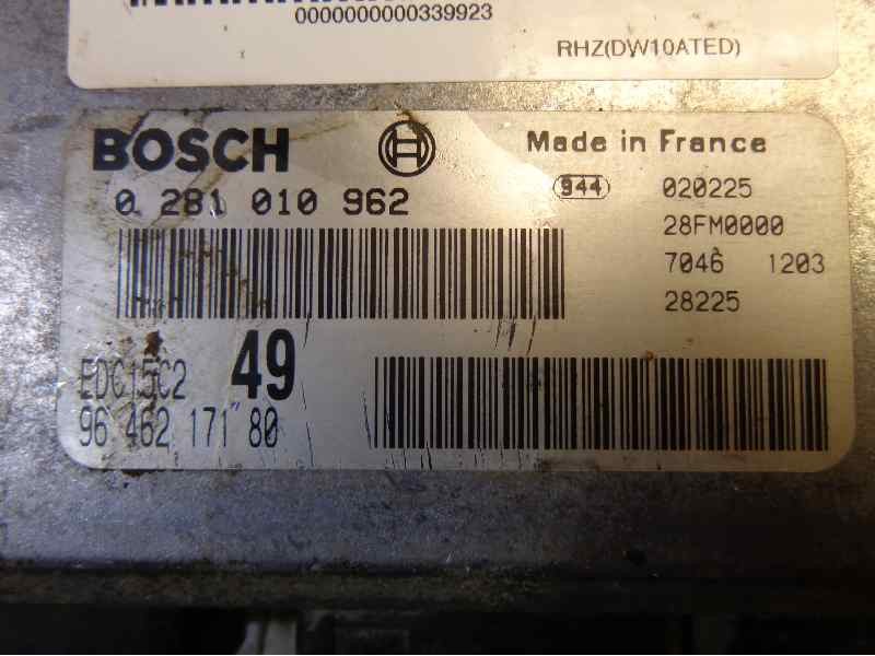 Recambio de centralita motor uce para citroen xsara berlina 2.0 hdi exclusive (80kw) referencia OEM IAM 0281010962 312 028101096