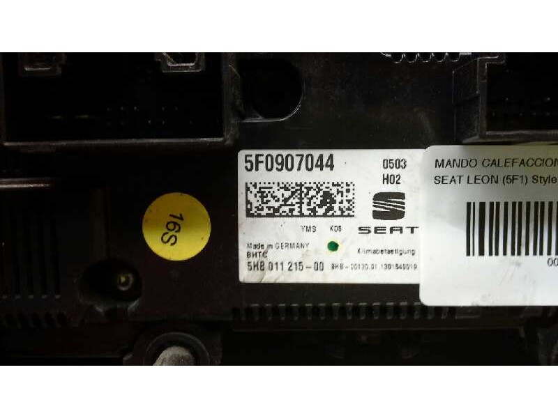 Recambio de mando calefaccion / aire acondicionado para seat leon (5f1) style referencia OEM IAM 5F0907044  