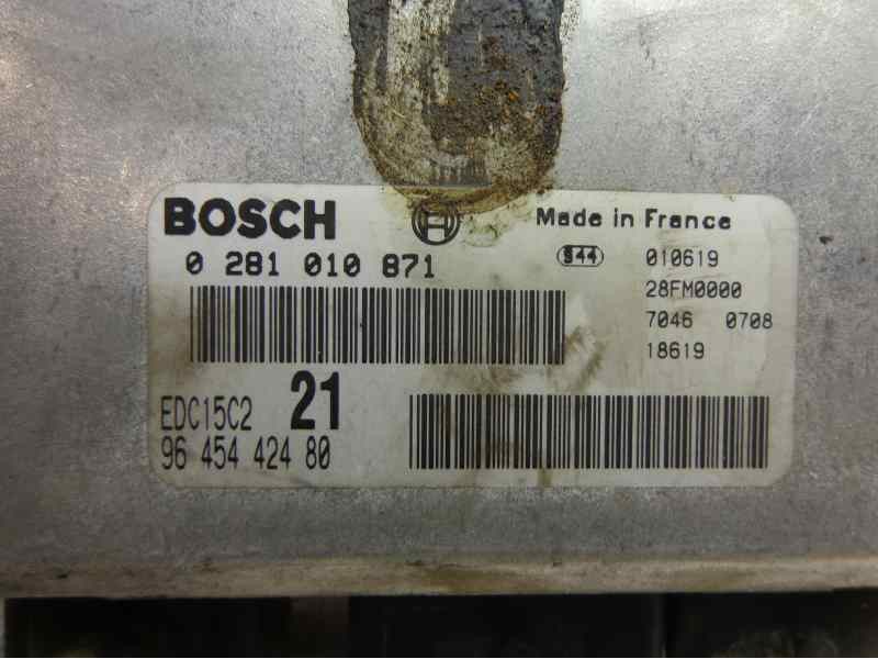 Recambio de centralita motor uce para citroen xsara berlina 2.0 hdi exclusive (80kw) referencia OEM IAM 0281010871 296 