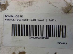 Recambio de bomba aceite para renault scenic ii 1.9 dci diesel referencia OEM IAM    2