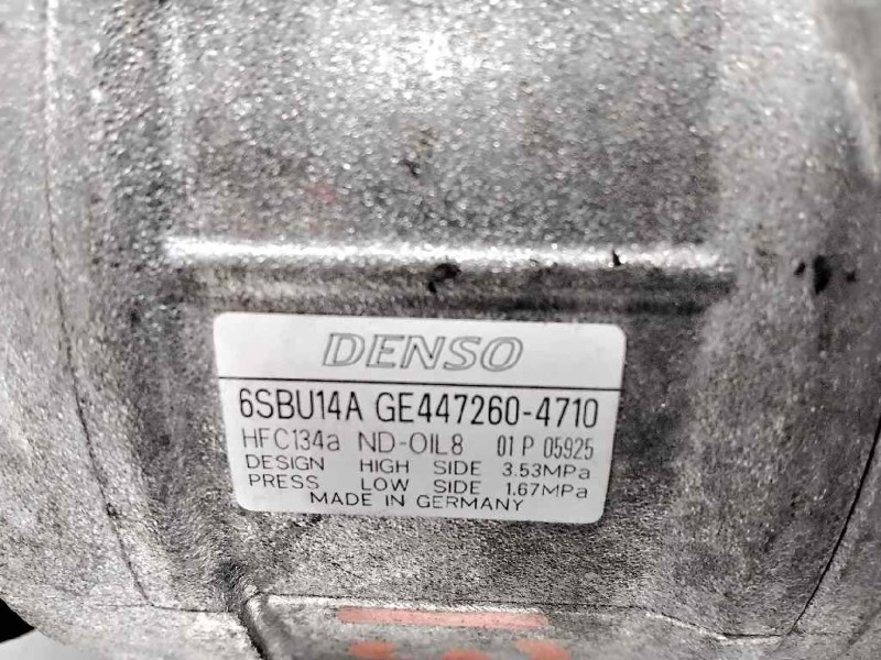 Recambio de compresor aire acondicionado para bmw serie 1 lim. (f20) 116d referencia OEM IAM 4472604710 6SBH14C GE447260-4710 
