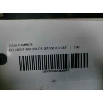 Recambio de caja cambios para peugeot 406 coupe (s1/s2) 2.0 cat referencia OEM IAM 20TB77  104484