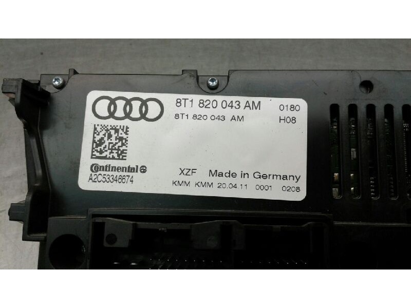 Recambio de mando climatizador para audi q5 (8r) 2.0 tdi (125kw) referencia OEM IAM 8T1820043AG  